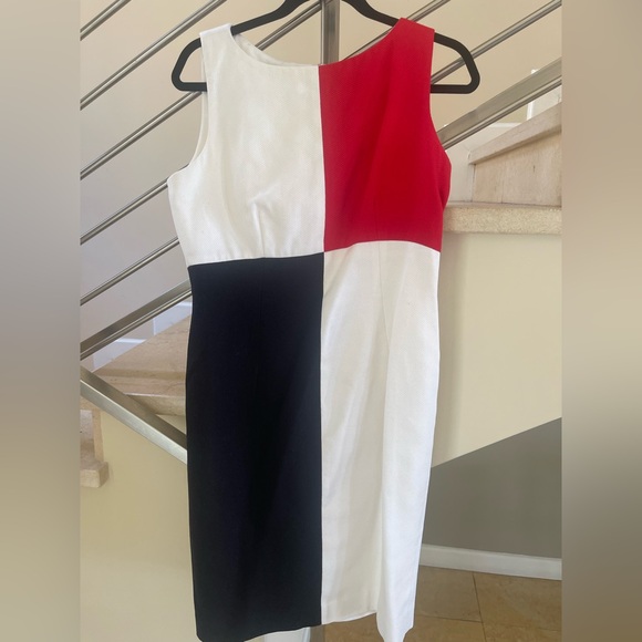 Dresses & Skirts - VINTAGE 90’s Colorblock Red, White, and Black DRESS